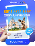 Buy 1 Get 1 Free on Rex Flights (Selected Dates and Destinations) @ Trip.com (App Required)