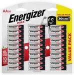 Energizer Max AA Batteries 30 Pack $20 ($18 S&S) + Delivery ($0 with Prime/ $59 Spend) @ Amazon AU