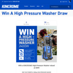 Win a 2400W High Pressure Washer from Kincrome