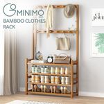 [eBay Plus] Bamboo Clothes and Shoe Rack $24.67 Delivered @ Oz.squares eBay