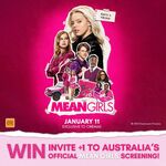 Win 1 of 4 Double Passes to Special Screening of Mean Girls at Brisbane, Sydney, Melbourne or Perth from Universal Music