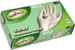 Sabco Disposable Latex Gloves 100pk Large $6.40 (Min Order 2) + Delivery ($0 with Prime/ $59 Spend) @ Amazon AU
