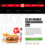 Double Cheeseburger, Small Chips and Small Drink for $5.90 (Usually $9.50) @ Hungry Jack's - Pick up Only (App Required)
