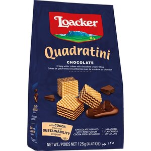 Loacker Quadratini Chocolate 125g $1.80 (Was $3) @ Woolworths