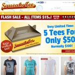 All Items on SqueakyTee.com.au $15ea