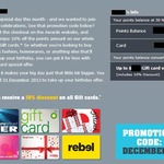 Commonwealth Credit Card - 10% off Giftcards Redeemed from Commonwealth Bank Awards Points