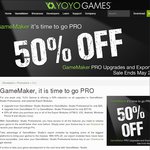 50% off GameMaker: Studio Professional Upgrades and Exports