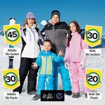 Ski Gear on Sale @ Woolworths - Instore Only, Jackets $45ad / $30ch, Pants $30ad / $20ch