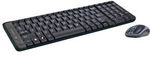 Logitech Wireless Keyboard & Mouse MK220 $14.25 @Officeworks in Store only
