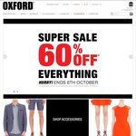 Oxford Super Sale...60% off EVERYTHING