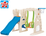 Outdoor Slide, Swings and Mini Basketball Ring Unit for Kids - $192.25 Delivered (Metro) @ OO.com.au