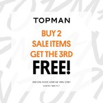 Topman - Buy 2 Sale Items, Get 3rd Free. Instore Only. Limited Time