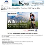 Win a Trip for 2 to Adelaide (Valued up to $10,000) from Subaru