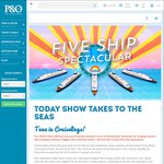 Win 1 of 5 Cruises from P&O and The Today Show