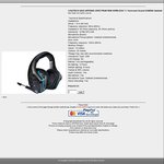 Logitech G933 Artemis Wireless Headset $239 + Postage @ Gamedude