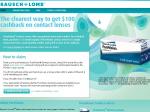 $100 Cashback for Buying 12 Months Supply of Purevision Contact Lenses