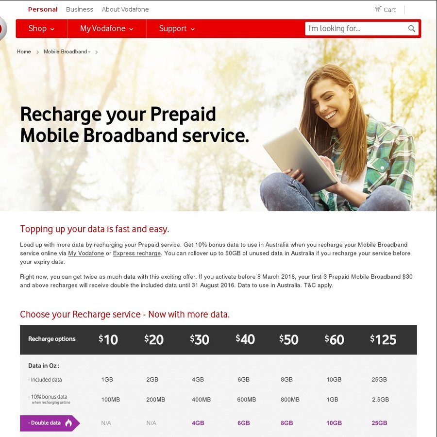 vodafone mobile broadband deal