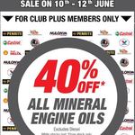 40% All Mineral Engine Oils @SuperCheapAuto. 10 - 12 June 2016