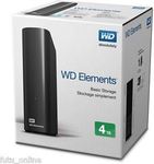WD Elements 4TB External Desktop Hard Drive (3.5", USB 3.0) $169.60 @ Futu Online eBay