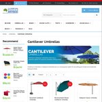 Get an Extra 5% off - Shelta's Cantilever Umbrellas Already Discounted Price + Free LED Light + Double Warranty @Shade Australia