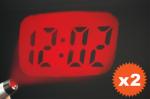 2x Mini LCD Projection Clock,$4.99 FREE Shipping From Ozstock