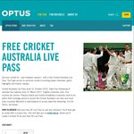 FREE Cricket Australia Live Pass [Optus Perks]