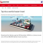 Win 1 of 3 $5,000 Qantas Travel Vouchers [Download The Qantas App and Complete The Mobile Entry Form on The App]