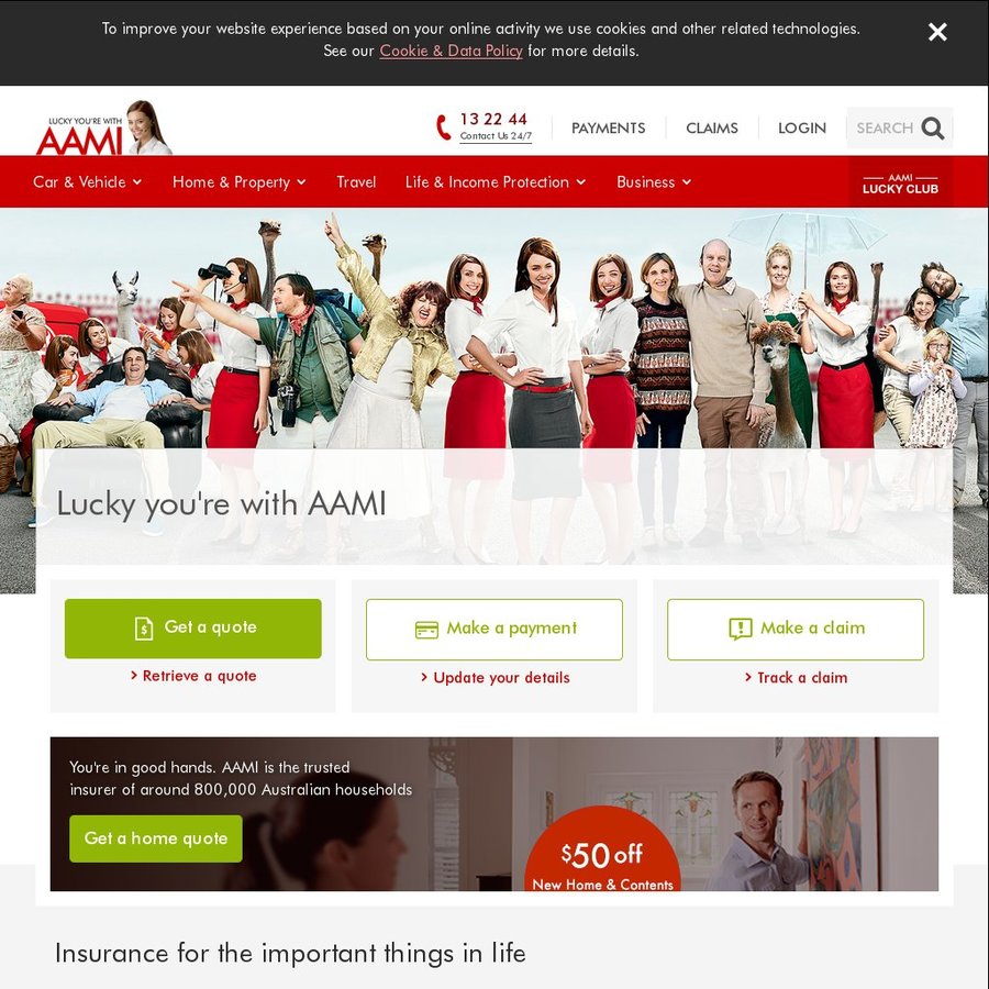 AmEx Offers: Spend $400 Get $120 Back on Home Insurance @ AAMI (Online