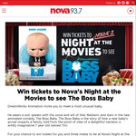 Win 1 of 10 Admit-4 Movie Passes to The Boss Baby Worth $120 from Nova [WA]