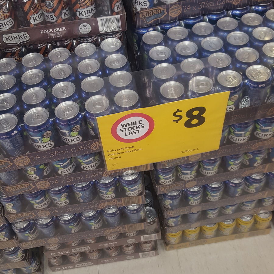 kirks-8-for-24-cans-pasito-lemonade-or-kol-beer-coles-ozbargain