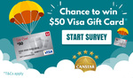 Win 1 of 3 $50 VISA Gift Cards from Canstar [Except SA]