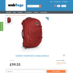 Osprey Farpoint 40 Backpack Jasper Red Medium/Large £84.86 (~$140 AUD) Shipped @ Webtogs.com