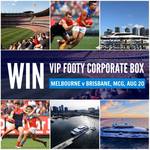 Win a VIP Corporate Box Experience at The MCG (Melbourne V Brisbane on Aug 20) for You and a Mate