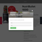 NutriBullet 1000 - Bulletbrands - $125.99 (Bonus Bag Valued $29.95) with 30% off Code RRP $179.99 Bulletbrands