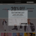 20% off Almost Everything at Converse Australia (Afterbae Day Promo)