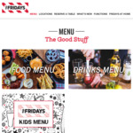 Kids Eat for Free with Adults Main Meal Purchase, Mon-Thurs @ TGI Fridays