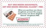 Purchase One Dozen Doughnuts & Recieve One Dozen Doughnuts FREE - At Krispy Kreme!!!