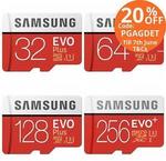 Samsung EVO Plus Micro SD Card 32GB $16.76 | 64GB $27.19 | 128GB $54.28 | 256GB $127.16 Shipped @ PC Byte eBay