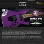 Win an ESP LTD KH-602 Purple Sparkle Electric Guitar Worth $1,999 from ESP Guitars