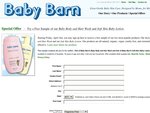 [EXPIRED] Samples from Baby Barn- Baby Body & Hair Wash, and Soft Skin Baby Lotion!