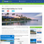 Win a Fiji Getaway for 2 Worth $3,700 from Travel Online