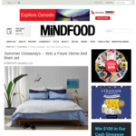 Win a Feyre Home Bed Linen Set Worth $710.90 from MiNDFOOD