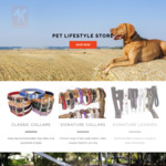 70% off Kingston Hill Classic Leather Dog Collars, Only $7.50 Each, 10 Styles to Choose Any Colour Any Size, Normally $24.99