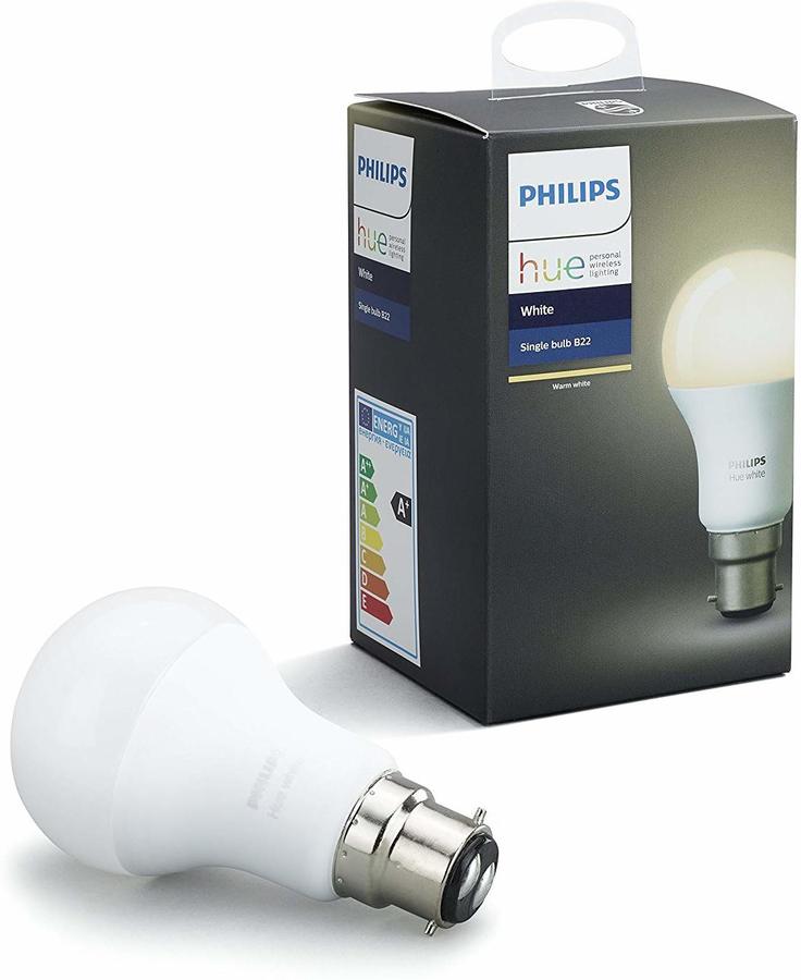 Philips Hue White Bayonet Cap (B22) Dimmable LED Smart Bulb $18.70 ...