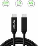 [Amazon Prime] USB-C to USB-C 5A 100W PD Cable 1m $10.39, 2m $11.99 Free Delivery with Prime @ SZMD Amazon AU