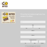 Free Sample of Go Bites Protein Snacks from Great Temptations