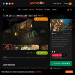 [PC] Steam - Titan Quest Anniversary Edition - $3.74 US (~$5.44 AUD) - Gamebillet