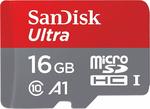 SanDisk Ultra 16GB Micro SDHC UHS-I Card, 98MB/s U1 A1 $4 + Delivery ($0 with Prime/ $39 Spend) @ Amazon AU