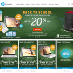HP Back to School Deal (up to 20% off included products)