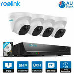 Reolink Security Camera System RLK8-520D4 (8CH 2TB NVR with 4pcs 5MP Cameras) $389.99 (Normally $599.99) @ Reolink eBay